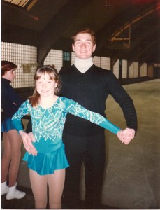 Allison Manley and Joe Druar around 1982 in a photo for the Manleywoman Skatecast, a figure skating podcast