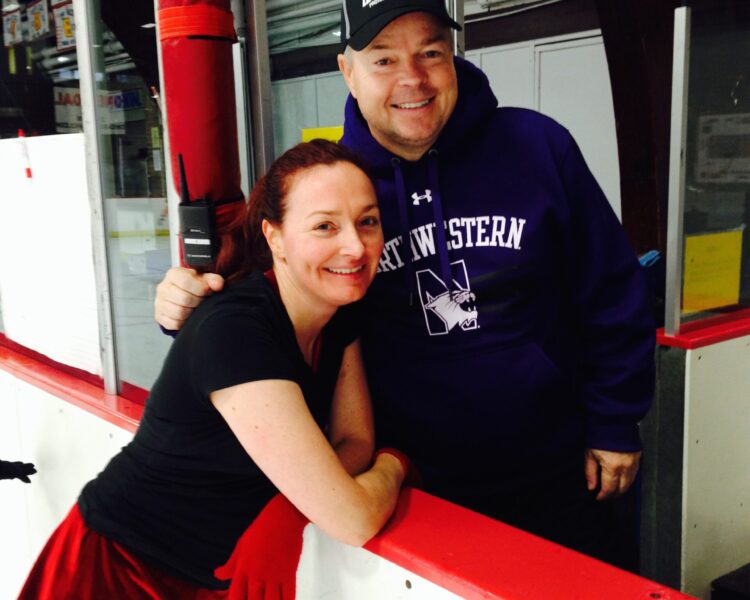 Allison Manley and David Santee for the manleywoman skatecast, a figure skating podcast