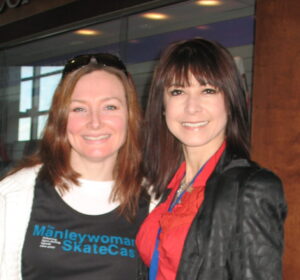 Charlene Wong and Allison Manley for the manleywoman skatecast, a figure skating podcast