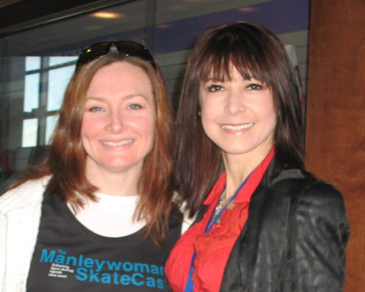 Charlene Wong and Allison Manley for the manleywoman skatecast, a figure skating podcast