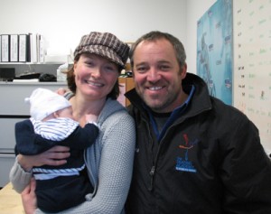 Allison Manley with Chris Howarth in a photo for the Manleywoman Skatecast, a figure skating podcast