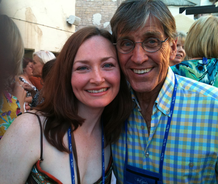 Allison Manley and Richard Dwyer in a photo for the Manleywoman Skatecast, a figure skating podcast